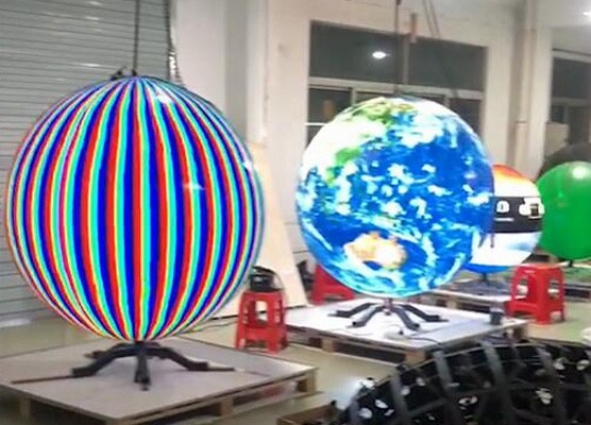 LED球形屏數字星球體面異型顯示屏